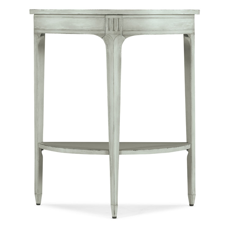 Charleston Haint Blue Demilune Wood Console Table