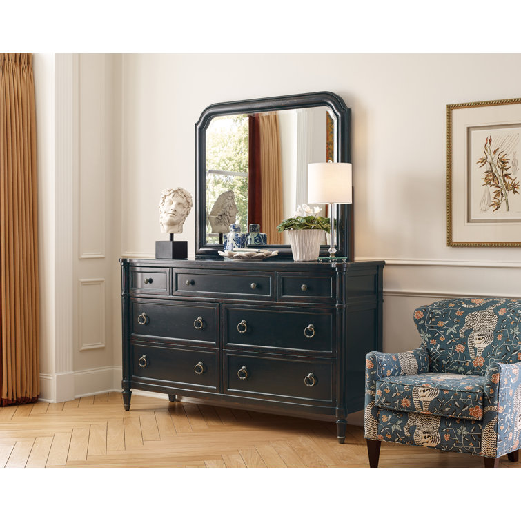 Charleston Black Cherry Rectangular Wall Mirror