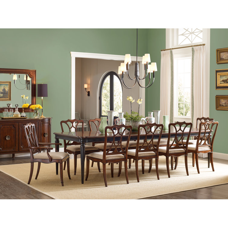 Charleston Black Cherry Extendable Rectangular Dining Table