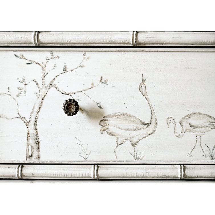 White Heron 44" Cream Maple Veneer Accent Chest