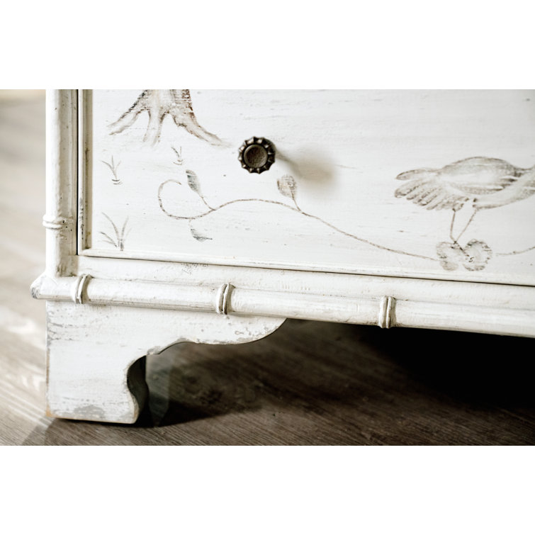 White Heron 44" Cream Maple Veneer Accent Chest