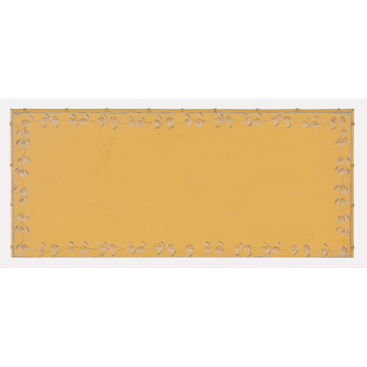 Canary Yellow Maple Veneer 3-Drawer Accent Chest