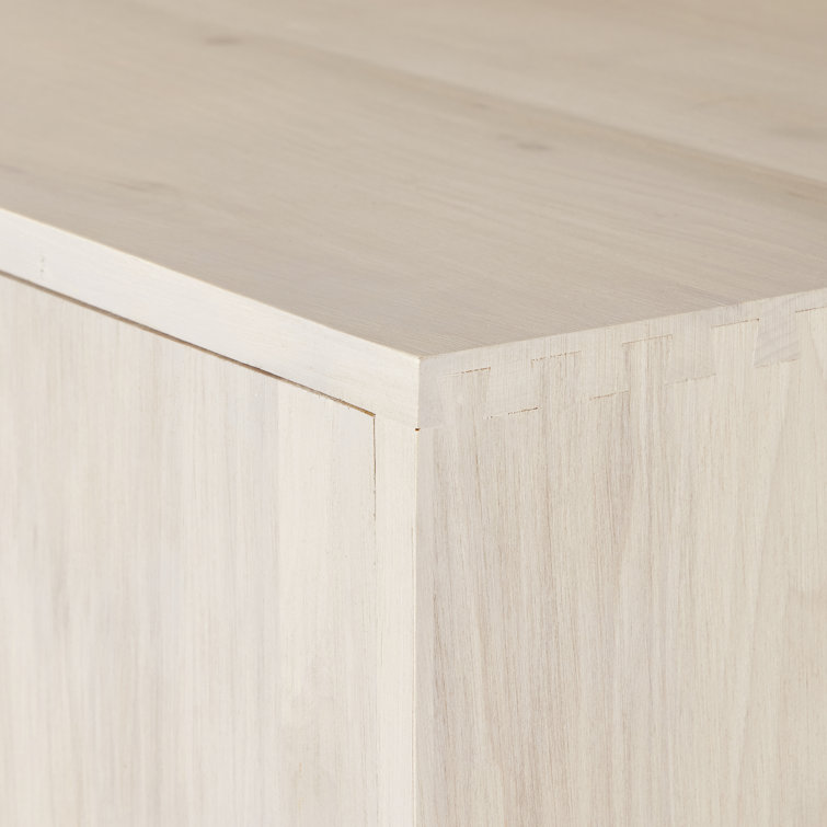 Dove Poplar Solid Wood Storage Cabinet with Metal Legs