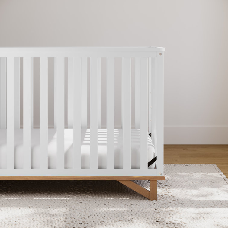 Santa Monica White and Driftwood 5-in-1 Convertible Crib