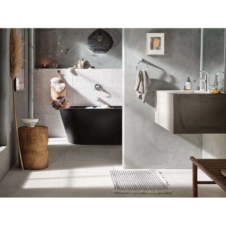 Chrome Single Handle Bathroom Faucet with Deckplate