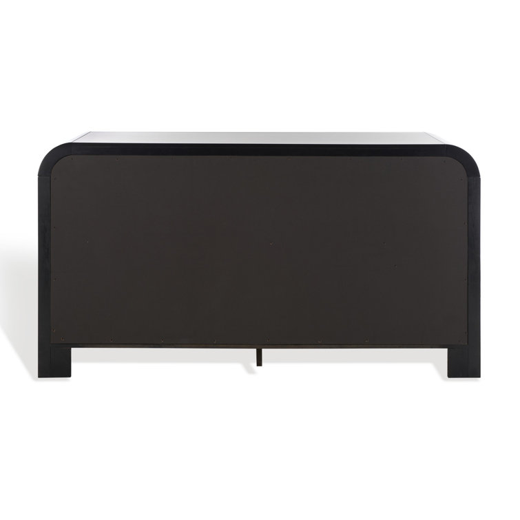 Liabella Black and Gold 6-Drawer Double Dresser
