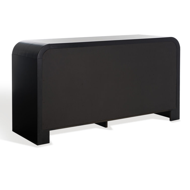 Liabella Black and Gold 6-Drawer Double Dresser