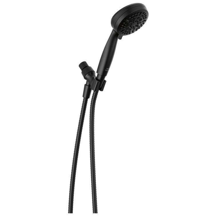 Matte Black Adjustable Handheld Multi-Head Shower System