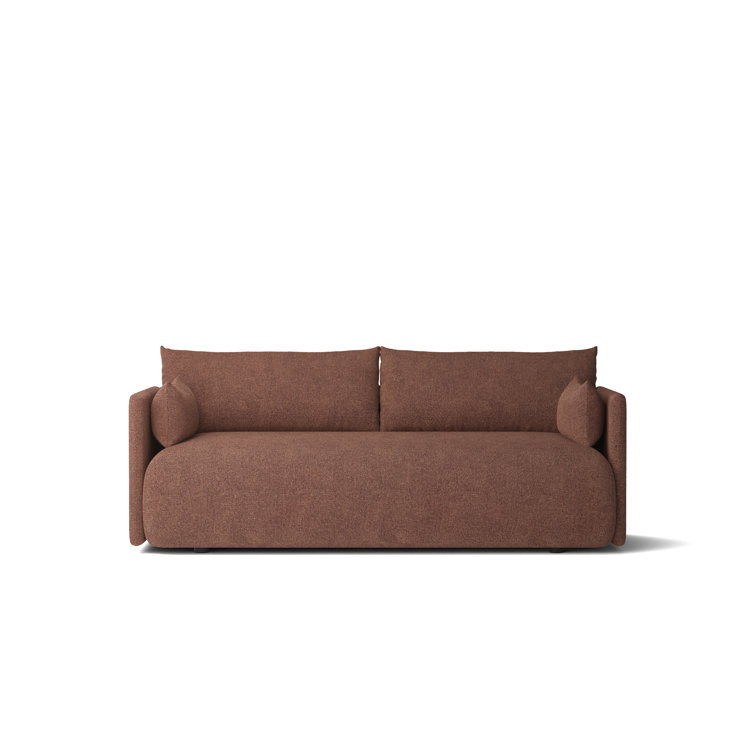 Offset 2-Seater Cozy Bouclé Cotton Blend Sofa in Looped Acrylic