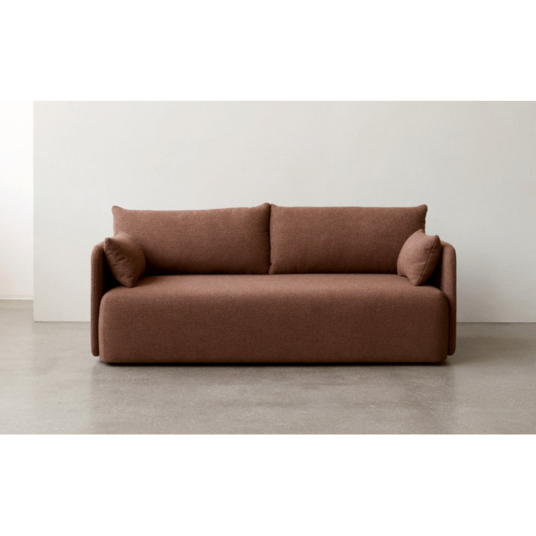 Offset 2-Seater Cozy Bouclé Cotton Blend Sofa in Looped Acrylic