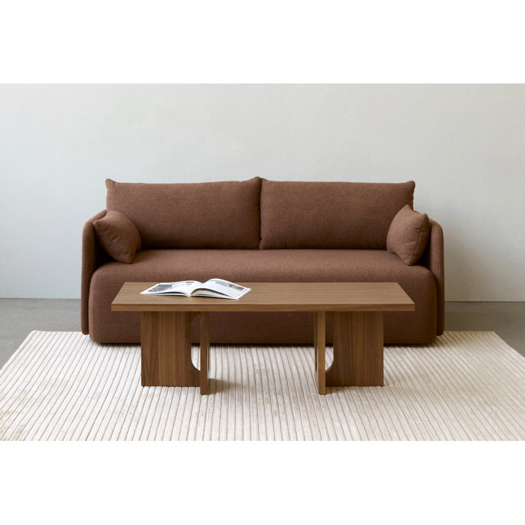 Offset 2-Seater Cozy Bouclé Cotton Blend Sofa in Looped Acrylic