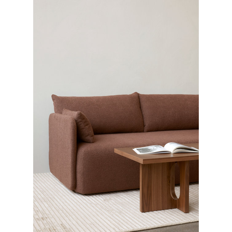 Offset 2-Seater Cozy Bouclé Cotton Blend Sofa in Looped Acrylic
