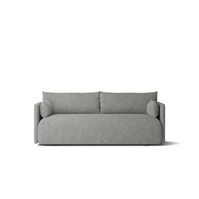 Gray Cotton Blend Bouclé 16 Two-Seater Sofa