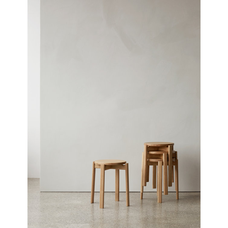 Audo Natural Oak Passage Accent Stool