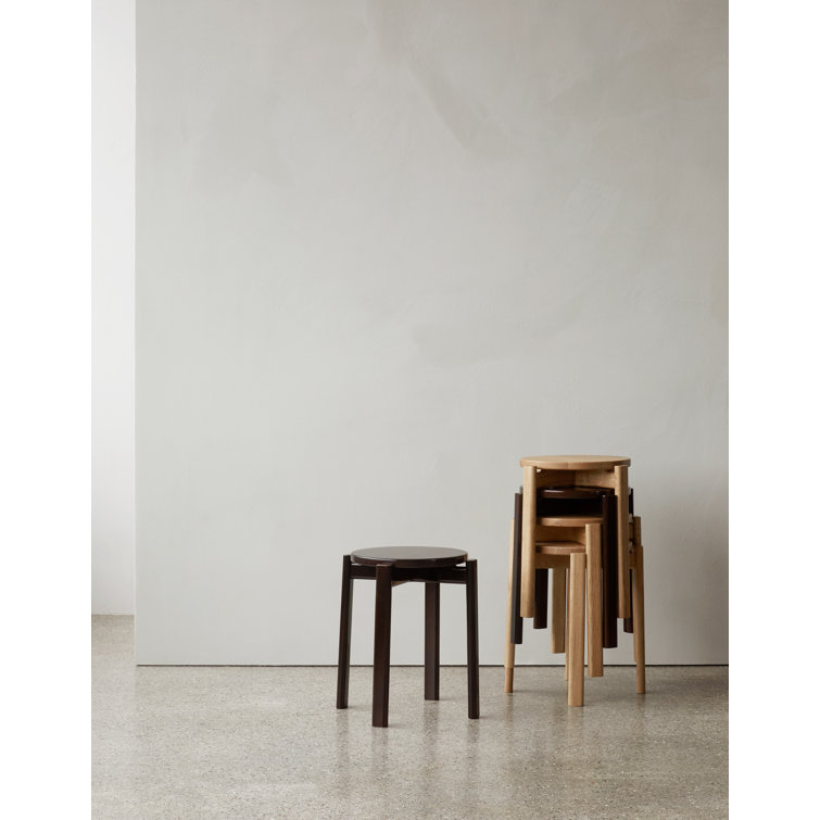 Audo Natural Oak Passage Accent Stool