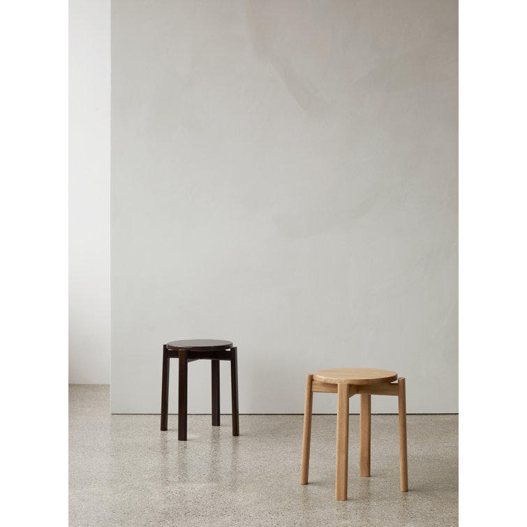 Audo Natural Oak Passage Accent Stool