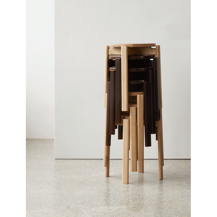 Audo Natural Oak Passage Accent Stool