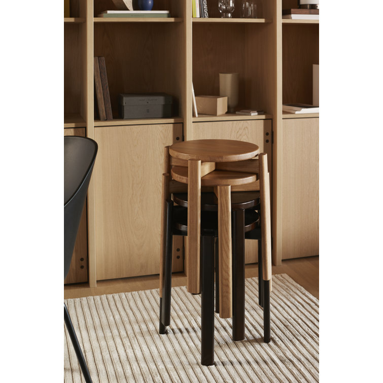 Audo Natural Oak Passage Accent Stool