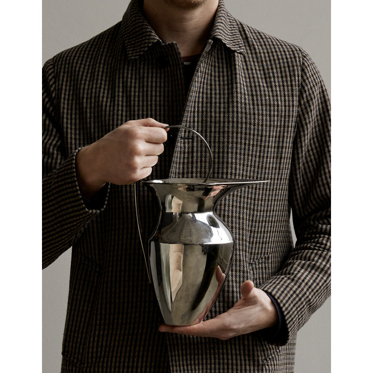 Etruscan Stainless Steel Mirror Polished Pitcher, 33 cm