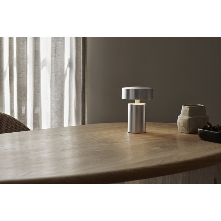 Natural Oak Eclipse Desk with Drawer and Metal Base