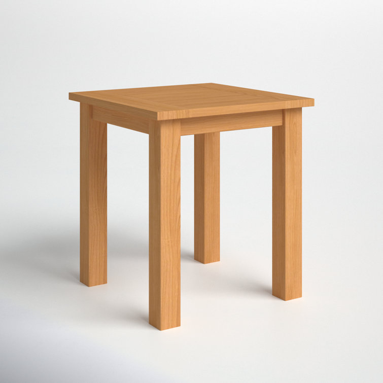 Highland 20'' Natural Teak Wood Outdoor Side Table