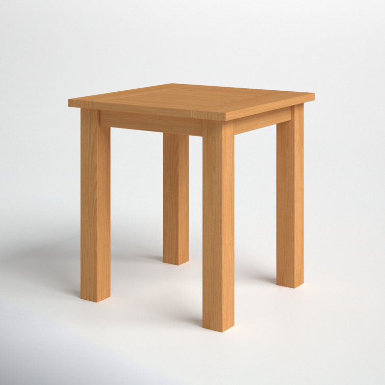 Highland 20'' Natural Teak Wood Outdoor Side Table
