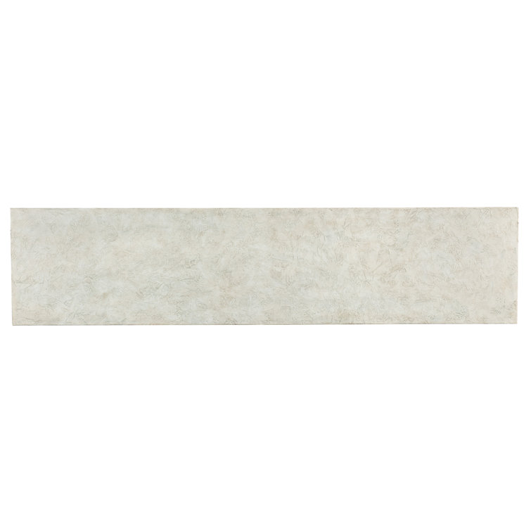 Cream Transitional Rectangular Wood Console Table with Storage