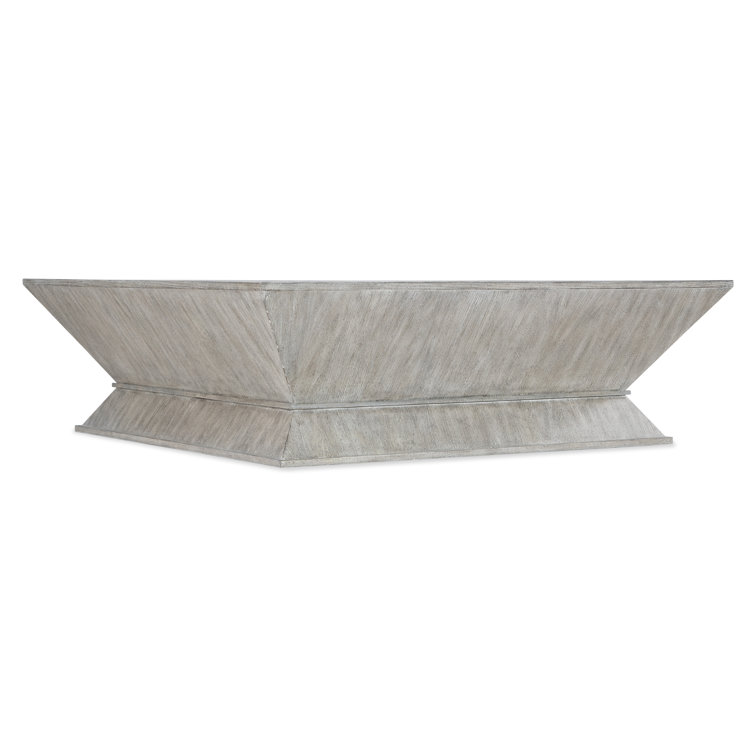 Gray Square Wood Cocktail Table with Storage