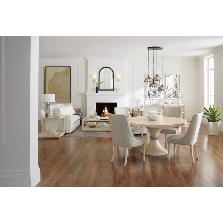 Cream Transitional Rectangular Wood and Metal End Table