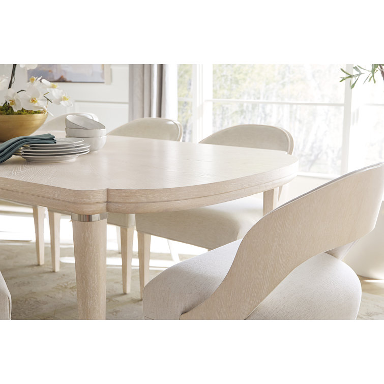 Nomad Snow Linen Upholstered Wood Side Chair