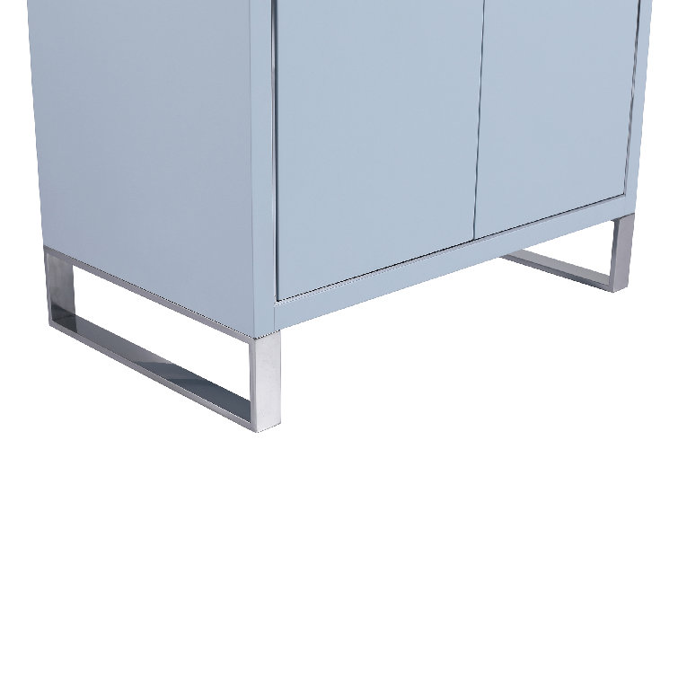 Opulence 30'' Walnut Ebony Single Bathroom Vanity with Chrome Hardware