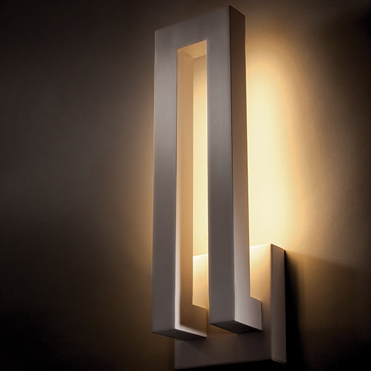 Forq Graphite LED Outdoor Wall Sconce with White Diffuser