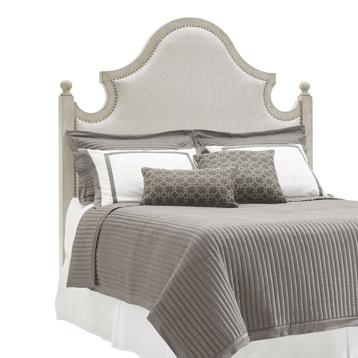 King Upholstered Tufted Metal Frame Headboard