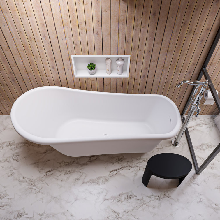 Polished Chrome Freestanding Tub Filler with Hand Shower