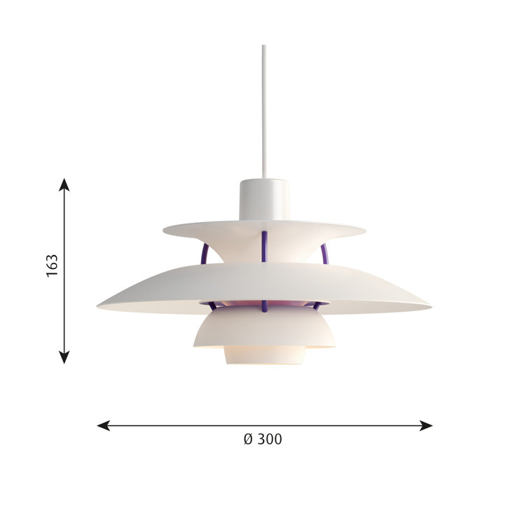 Classic White Aluminum Mini Pendant Light