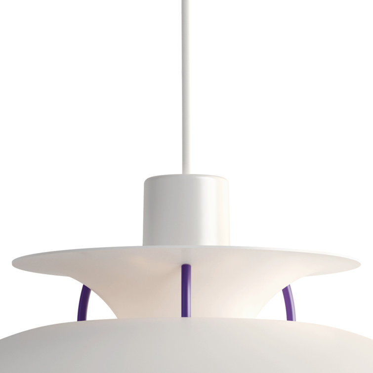 Classic White Aluminum Mini Pendant Light