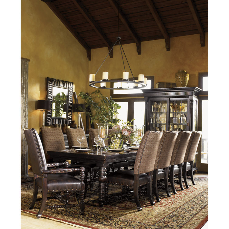 Kingstown Explorer Black Wood Extendable Rectangular Dining Table
