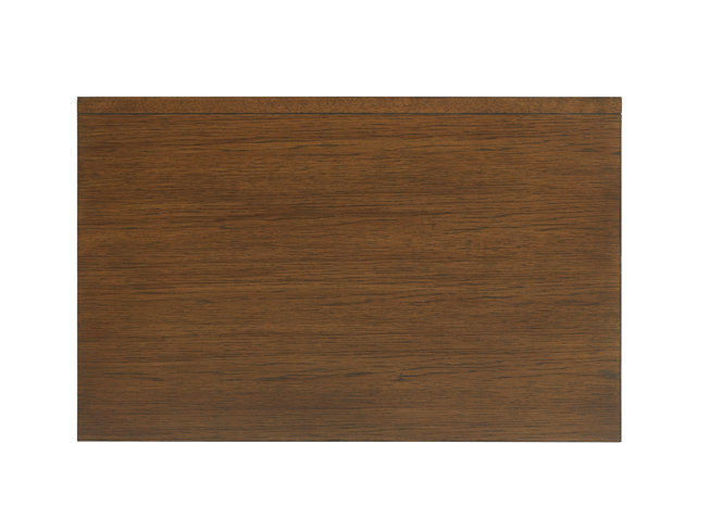Brown Transitional 3-Drawer Wooden Nightstand