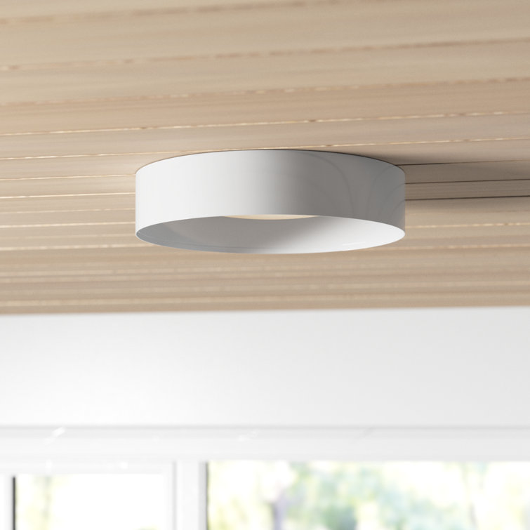 White Acrylic LED Flush Mount Ceiling Light