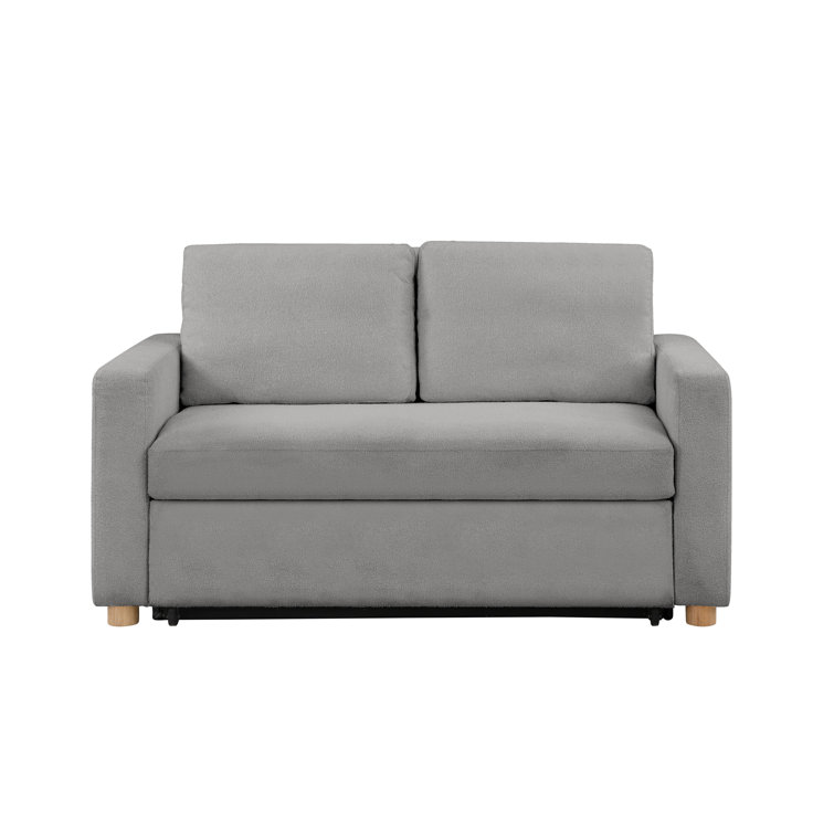 Gray Fabric Lawson Sleeper Sofa with Removable Cushions