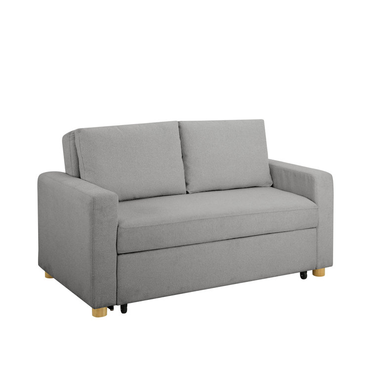 Gray Fabric Lawson Sleeper Sofa with Removable Cushions