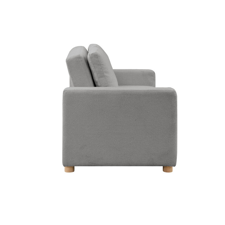 Gray Fabric Lawson Sleeper Sofa with Removable Cushions