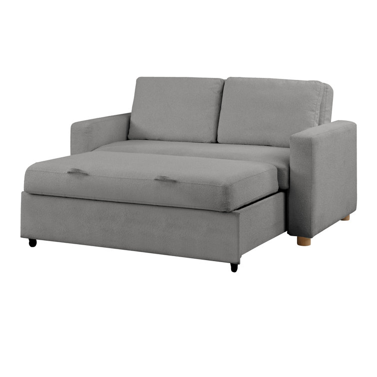 Gray Fabric Lawson Sleeper Sofa with Removable Cushions
