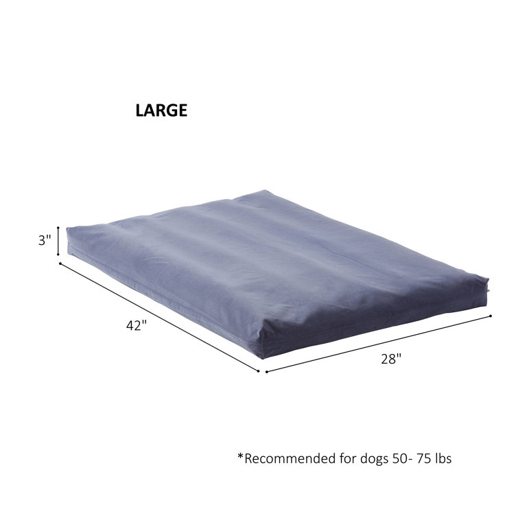 Large Denim Reversible Microfiber Crate Pad