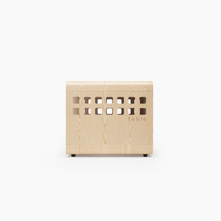 Small Signature Ash Bentwood Pet Crate Table