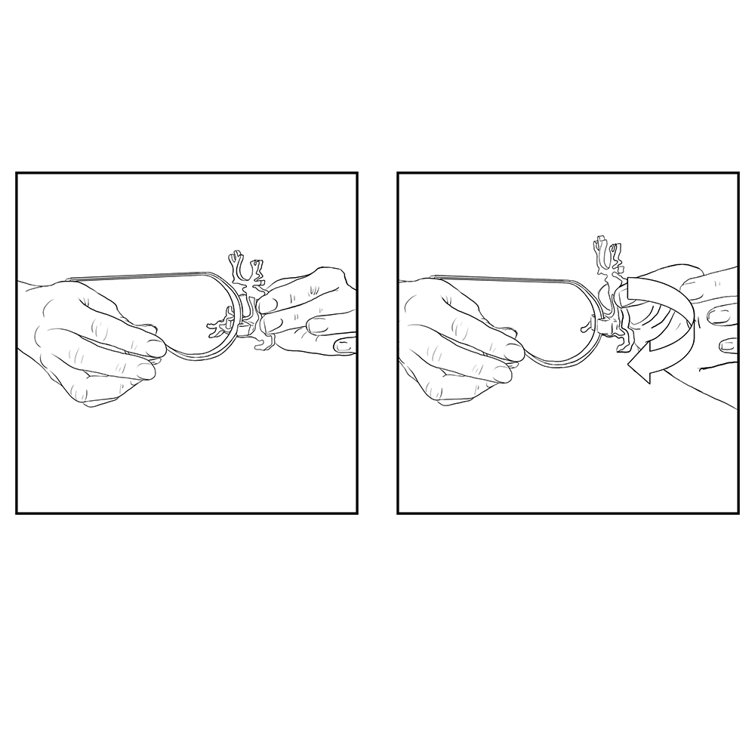Oil-Rubbed Bronze Snowflake MantleClip Stocking Holders, 2-Pack