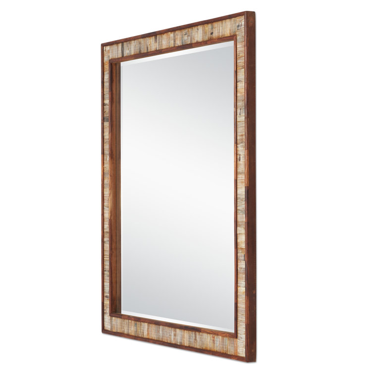 Hyson Natural Horn and Sheesham Wood Square Wall Mirror