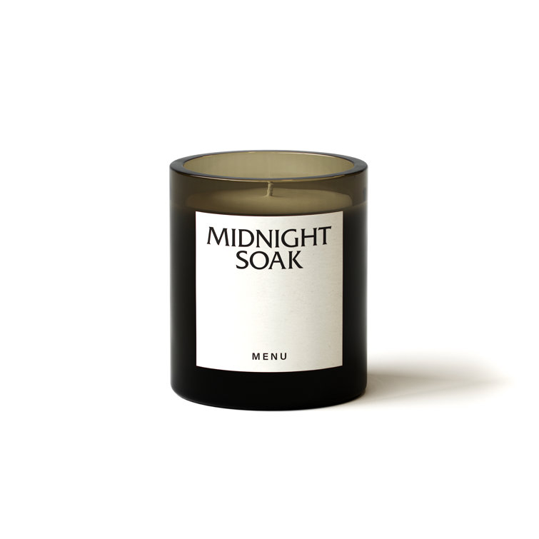 Midnight Soak White Soy Scented Candle with Cotton Wick