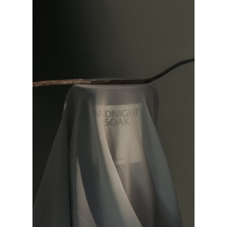 Midnight Soak White Soy Scented Candle with Cotton Wick
