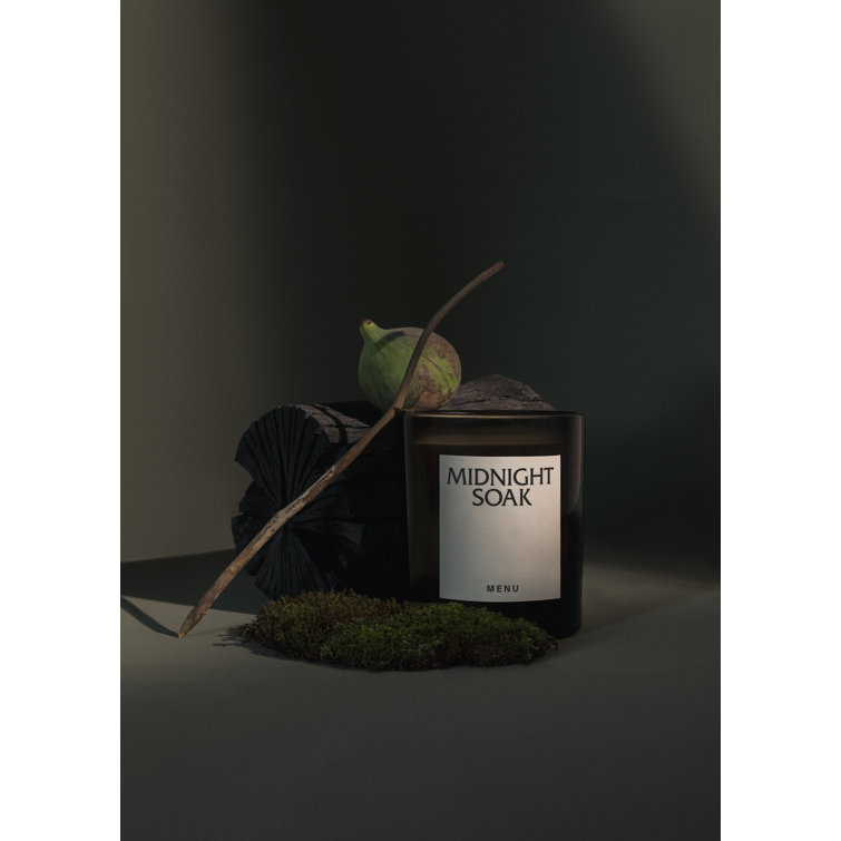 Midnight Soak White Soy Scented Candle with Cotton Wick